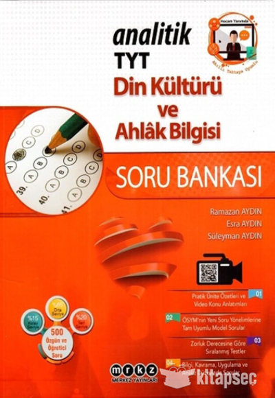 TYT ANALİTİK DİN KÜLTÜRÜ VE AHL. BİLG. SORU BANKASI FotokoPink