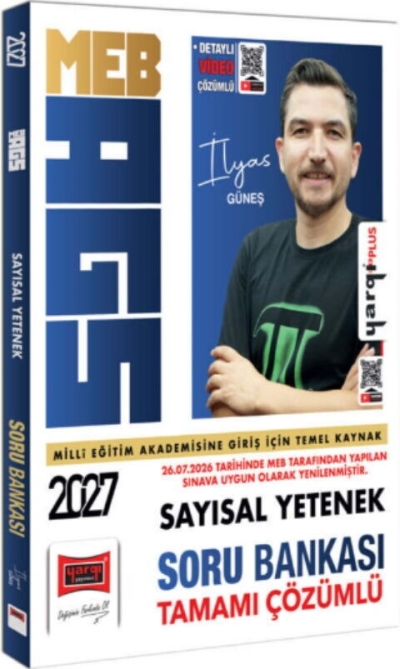 MEB-AGS Sayısal Yetenek Soru Bankası Çözümlü - İlyas Güneş Yargı Yayınları FotokoPink