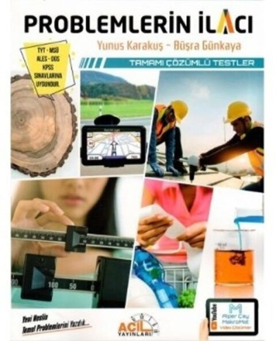 YKS TYT MSÜ KPSS Problemlerin İlacı Tamamı Çözümlü Testler Acil Yayınları FotokoPink