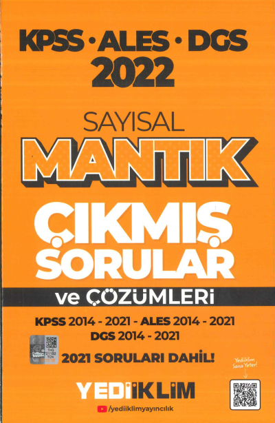 KPSS ALES DGS SAYISAL MANTIK 2014-2021 ÇÖZÜMLÜ ÇIKMIŞ SORULAR FotokoPink