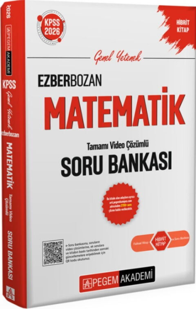 2026 KPSS Matematik Ezberbozan Soru Bankası Çözümlü Pegem Akademi Yayınları FotokoPink