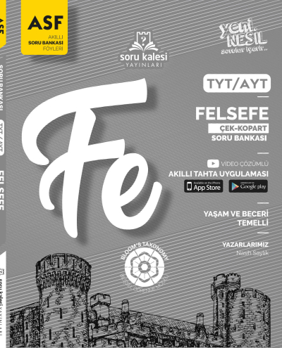 TYT AYT Felsefe Çek Kopart Akıllı Soru Bankası Föyü ASF Soru Kalesi Yayınları