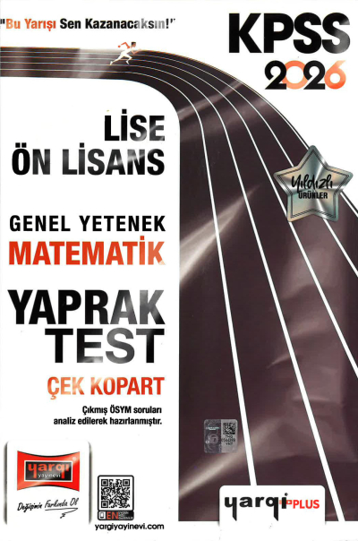 2026 KPSS Lise Ön Lisans Genel Yetenek Matematik Çek Kopart Yaprak Test Yargı Yayınları