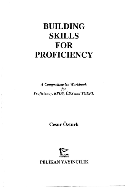 Building Skills For Proficiency Cesur Öztürk FotokoPink