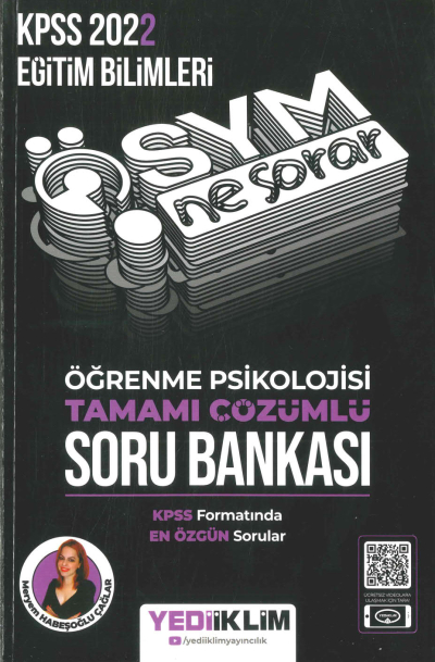 ÖSYM NE SORAR ÖĞRENME PSİKOLOJİSİ ÇÖZÜMLÜ SORU BANKASI FotokoPink