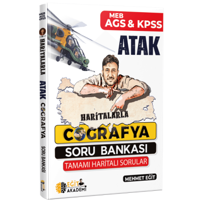 2025 MEB AGS KPSS Haritalarla Atak Coğrafya Soru Bankası Eğit Akademi FotokoPink