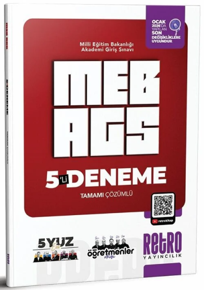 MEB AGS Tüm Dersler 5 Deneme Retro Yayıncılık FotokoPink