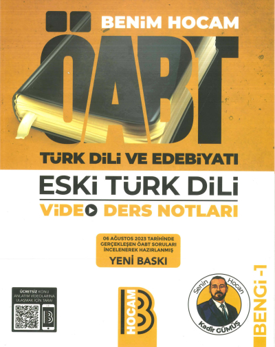 ÖABT TÜRK DİLİ VE EDEBİYATI ESKİ TÜRK DİLİ VİDEO DERS NOTLARI BENGİ-1 FotokoPink