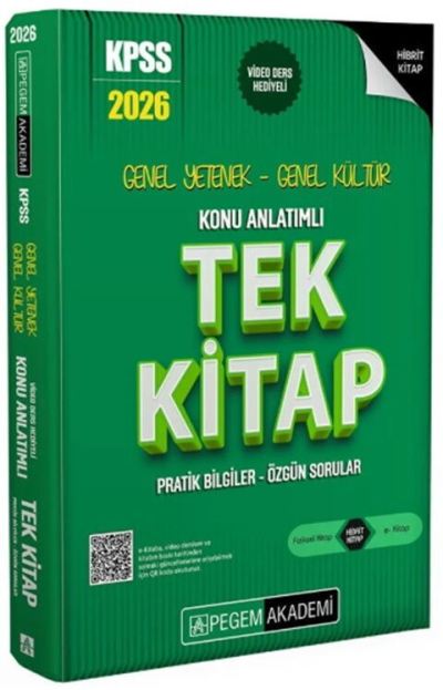 2026 KPSS Genel Yetenek Genel Kültür Konu Anlatımlı Tek Kitap Pegem Akademi Yayınları FotokoPink