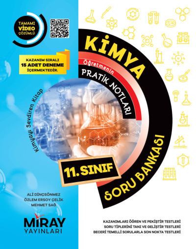 11.Sınıf Kimya Konu Özetli Soru Bankası (Tamamı Video Çözümlü) Miray Yayınları FotokoPink