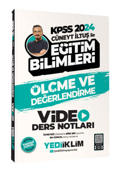 Kpss 2024 Cüneyt İltuş ile Ölçme Ve Değerlendirme Video Ders Notları Yediiklim Yayınları FotokoPink