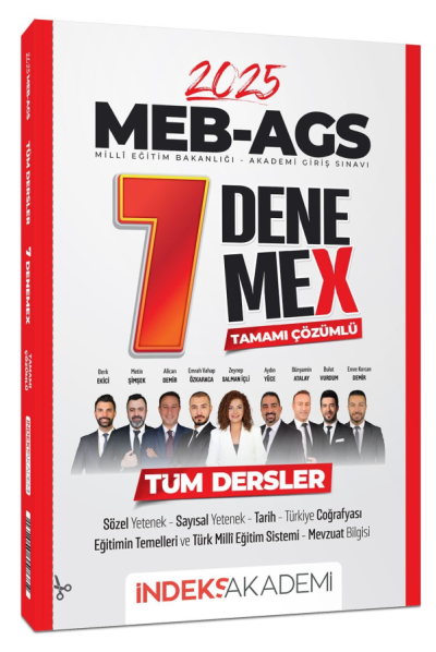 2025 MEB-AGS Tüm Dersler 7 DenemeX Çözümlü İndeks Akademi Yayıncılık FotokoPink