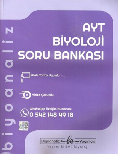 AYT Biyoloji Soru Bankası Biyoanaliz Yayınları FotokoPink