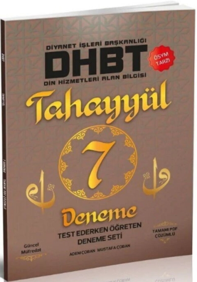 DHBT TAHAYYÜL 7 Deneme Çözümlü Tahayyül Yayınları FotokoPink