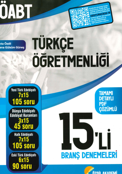 ÖABT TÜRKÇE 15'Lİ BRANŞ DENEMELERİ ÇÖZÜMLÜ FotokoPink