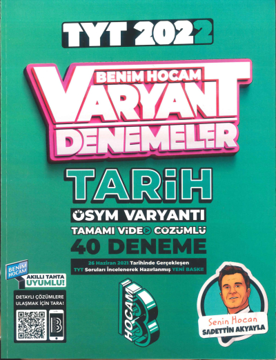 TYT TARİH VARYANT 40 DENEME FotokoPink