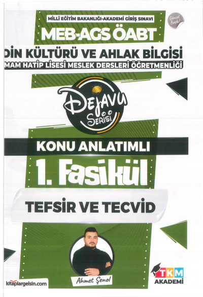 2025 Din Kültürü ve Ahlak Bilgisi İmam Hatip Lisesi Meslek Dersleri Öğretmenliği Dejavu Serisi Konu Anlatımlı Set 11 Fasikül Ahmet Şenol TKM Akademi FotokoPink