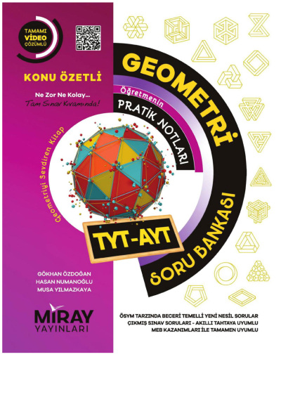 TYT AYT Geometri Soru Bankası Miray Yayınları FotokoPink