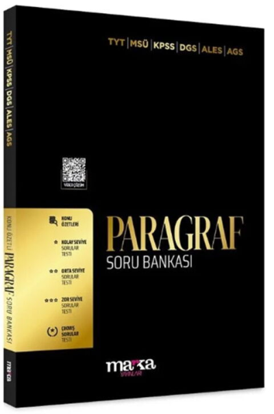 Paragraf Soru Bankası Tamamı Video Çözümlü Marka Yayınları FotokoPink