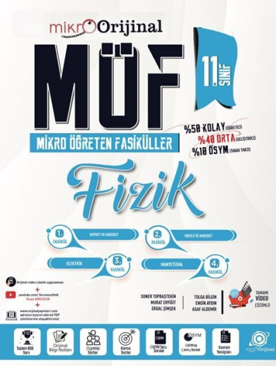 Mikro 11. Sınıf Fizik MÖF Mikro Öğreten Fasiküller Orijinal Yayınları FotokoPink