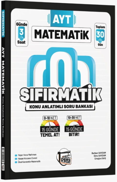 AYT Matematik Sıfırmatik Konu Anlatımlı Soru Bankası Ders Platosu FotokoPink