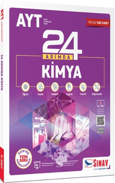 AYT Kimya 24 Adımda Konu Anlatımlı Soru Bankası Sınav Dergisi Yayınları FotokoPink