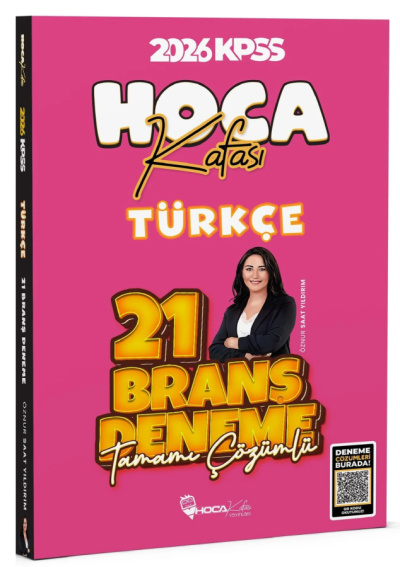 2026 KPSS Türkçe 21 Deneme Çözümlü Hoca Kafası Yayınları FotokoPink