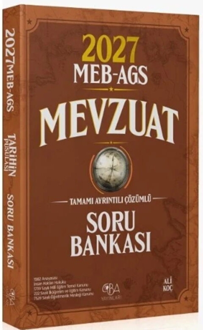 MEB AGS Mevzuat Soru Bankası CBA Yayınları FotokoPink