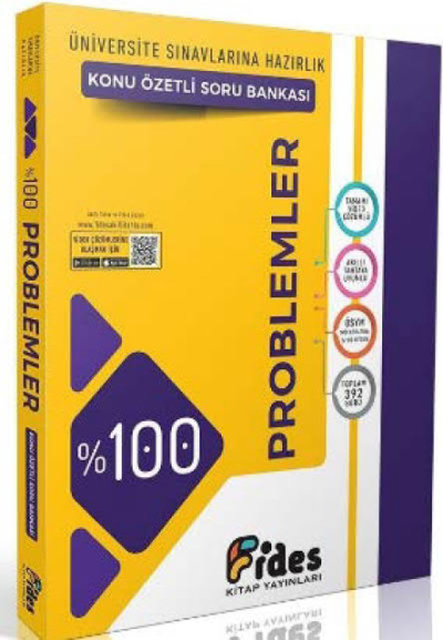Tüm ÖSYM Sınavlarına Hazırlık %100 Problemler Konu Özetli Soru Bankası Fides Yayınları FotokoPink