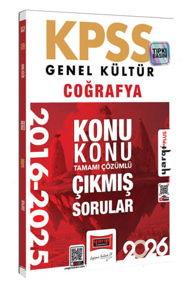 2026 KPSS Genel Kültür Coğrafya 2016-2025 Konu Konu Tamamı Çözümlü Çıkmış Sorular Yargı Yayınları FotokoPink