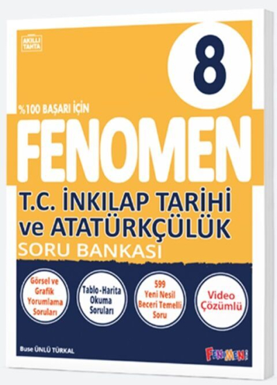 8. Sınıf T.C. İnkılap Tarihi ve Atatürkçülük Fenomen Soru Bankası Fenomen Kitap