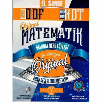 9. Sınıf Matematik ODF Orijinal Ders Föyleri Konu Değerlendirme Testleri Orjinal Yayınları