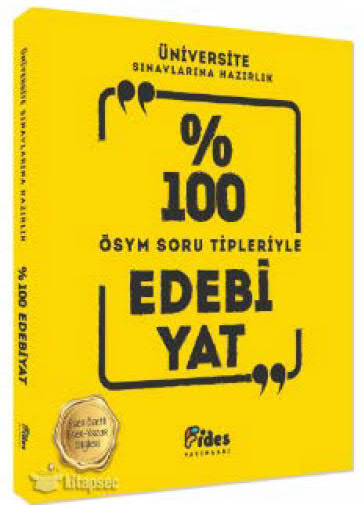 Üniversite Sınavlarına Hazırlık Yüzde 100 Edebiyat ÖSYM Soru Tipleriyle Fides Yayınları FotokoPink