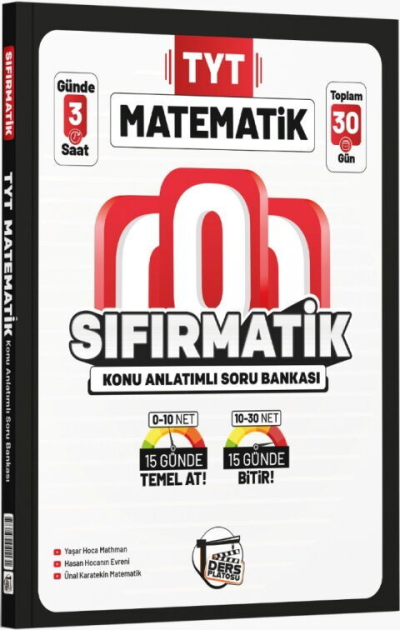 TYT Matematik Sıfırmatik Konu Anlatımlı Soru Bankası Ders Platosu FotokoPink