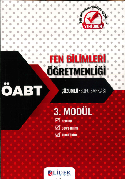 FEN BİLİMLERİ ÖĞRETMENLİĞİ ÇÖZÜMLÜ SORU BANKASI (BİYOLOJİ-ÇEVRE BİLİMİ-ALAN EĞİTİMİ) 3. MODÜL FotokoPink