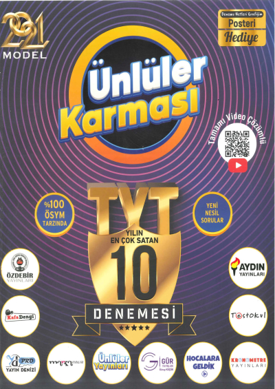 TYT 10 Farklı Yayın 10 Deneme 2021 FotokoPink
