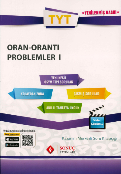 TYT ORAN ORANTI PROBLEMLER 1 SORU KİTAPÇIĞI