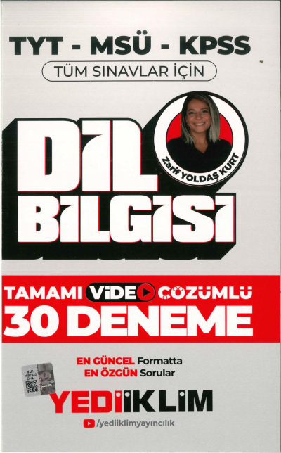 DİL BİLGİSİ TAMAMI VİDEO ÇÖZÜMLÜ 30 DENEME FotokoPink