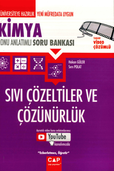 KİMYA SIVI ÇÖZELTİLER VE ÇÖZÜNÜRLÜK KONU ANLATIMLI SORU BANKASI FotokoPink