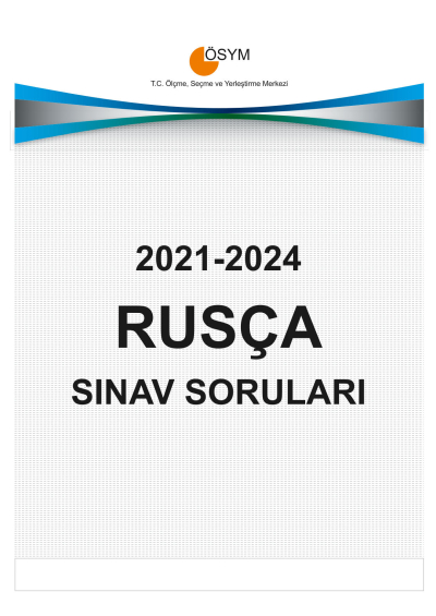 YDT RUSÇA ÇIKMIŞ SINAV SORULARI (2021-2024) FotokoPink