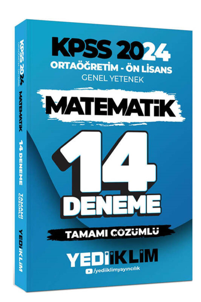 Ortaöğretim Ön Lisans Genel Yetenek Matematik 14 Deneme Tamamı Çözümlü