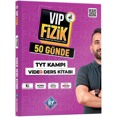 VİP Fizik 50 Günde TYT Kampı Video Ders Kitabı FotokoPink