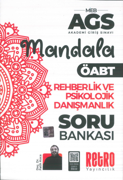 2025 MEB AGS Rehberlik ve Psikolojik Danışmanlık Mandala Soru Bankası Retro Kitap