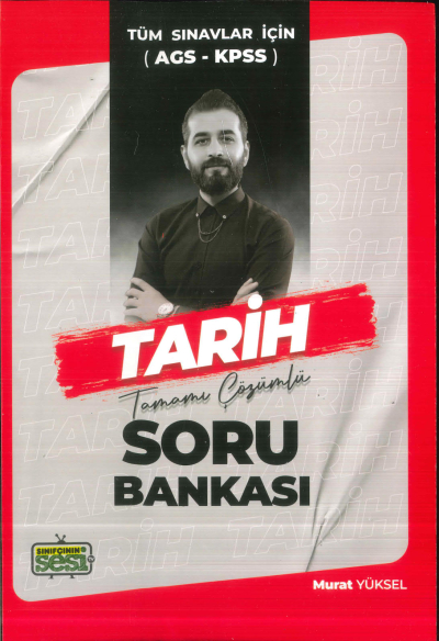 Sınıfçının Sesi KPSS MEB-AGS Tarih Soru Bankası Çözümlü FotokoPink