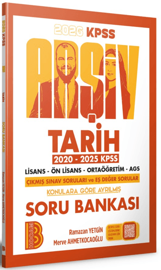 2026 KPSS Arşiv Tarih Soru Bankası Benim Hocam Yayınları FotokoPink