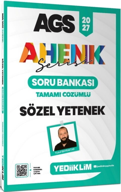 MEB AGS Ahenk Serisi Sözel Yetenek Tamamı Çözümlü Soru Bankası Yediiklim Yayınları FotokoPink