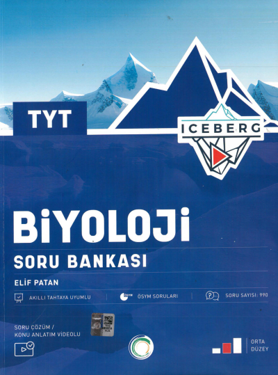 TYT ICEBERG Biyoloji Soru Bankası Orta Düzey FotokoPink