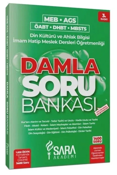 ÖABT MEB-AGS DHBT MBSTS Din Kültürü ve Ahlak Bilgisi Damla Soru Bankası Çözümlü FotokoPink