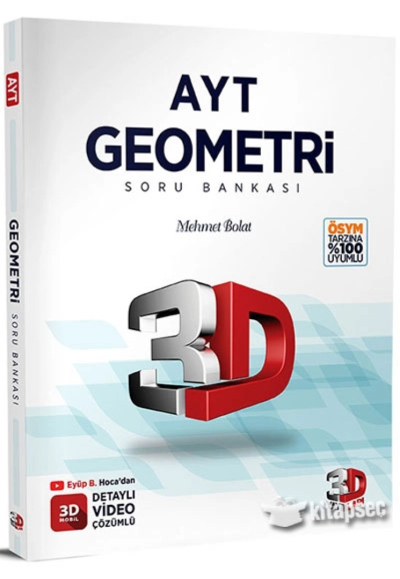 AYT 3D Geometri Tamamı Video Çözümlü Soru Bankası FotokoPink