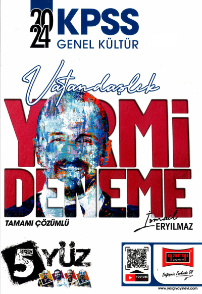 KPSS 5Yüz Ekibi Vatandaşlık Tamamı Çözümlü 20 Deneme Yargı Yayınevi FotokoPink